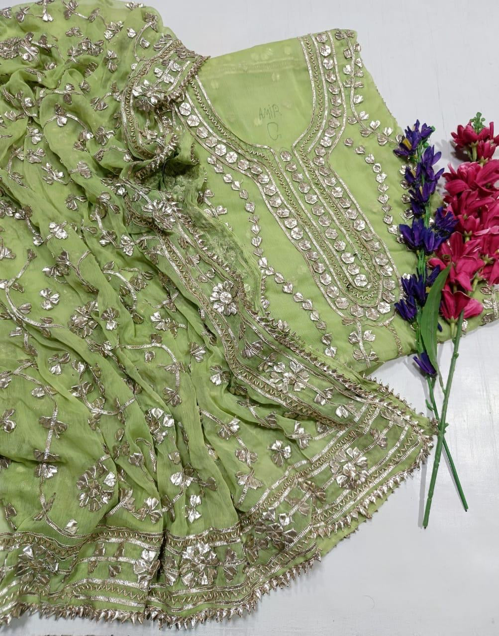 New Arrival gotta press work jaal dresses