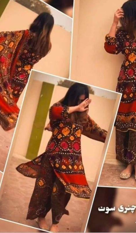 Linen chunri dresses collection beautiful design