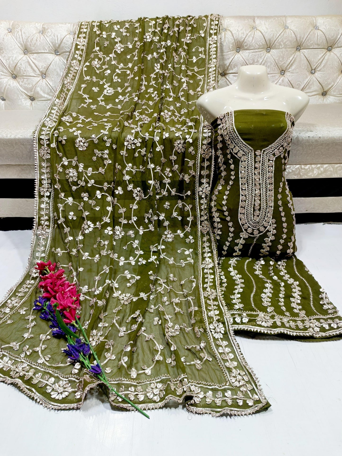 New Arrival gotta press work jaal dresses