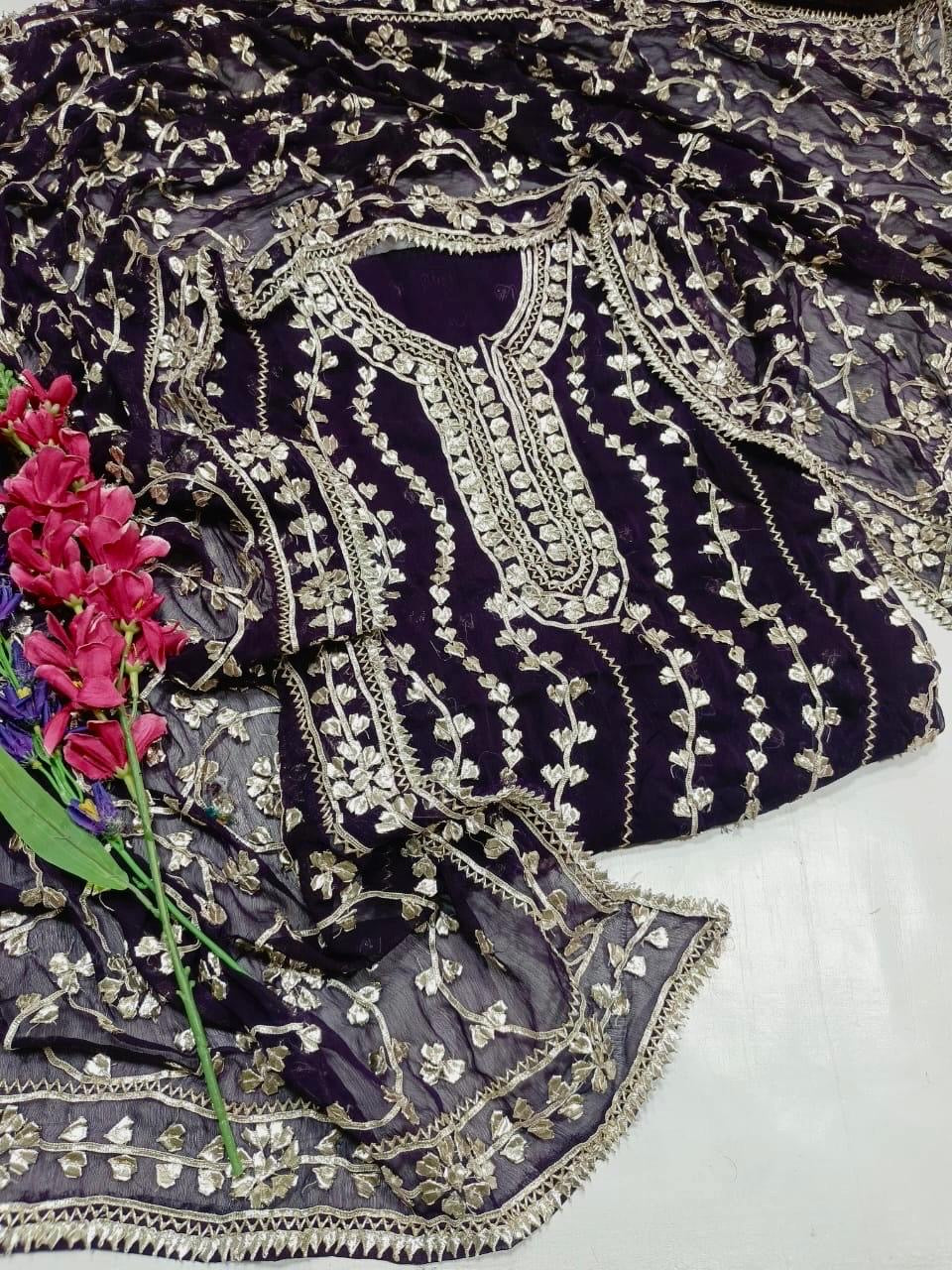 New Arrival gotta press work jaal dresses